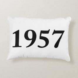 Cojín Decorativo 1957 para los cumpleaños, aniversarios,