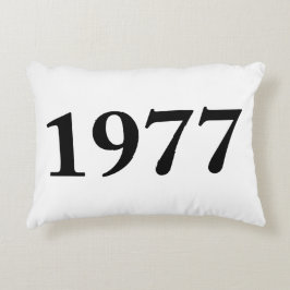 Cojín Decorativo 1977 para los cumpleaños, aniversarios,