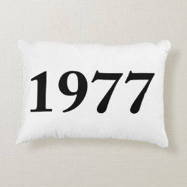 Cojín Decorativo 1977 para los cumpleaños, aniversarios,
