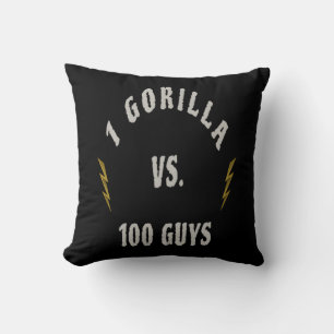 Cojín Decorativo 1 Gorila vs. 100 Hombres