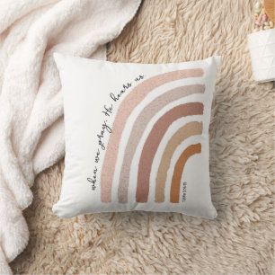 Cojín Decorativo 1 Juan 5:15 - Arcoiris Boho