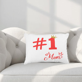 Cojín Decorativo #1 Mom Love Personalized Accent Pillow