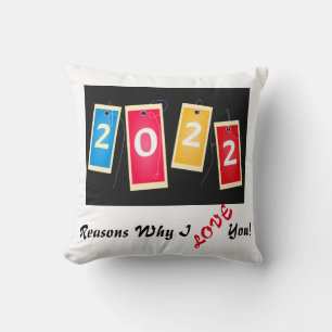 Cojín Decorativo 2022 Razones por las que te amo