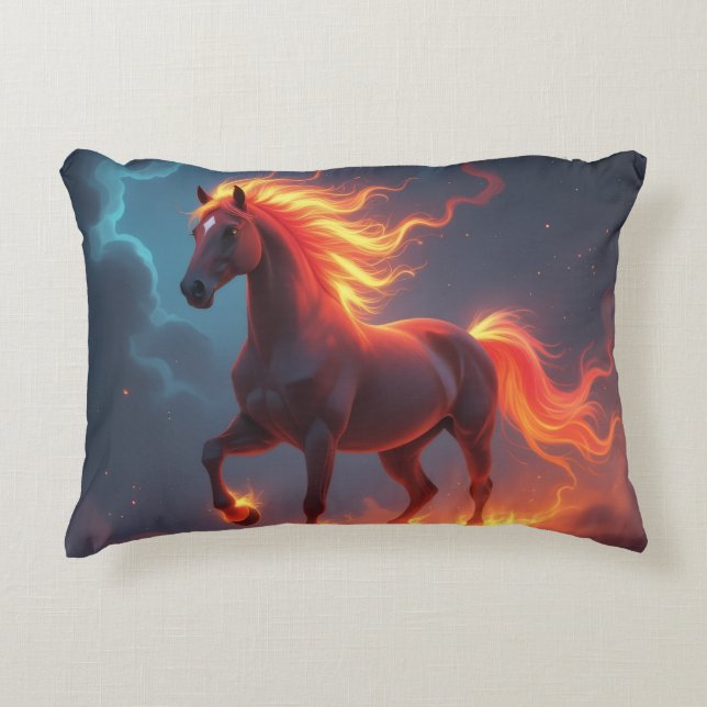 Cojín Decorativo „2026 – Das Jahr des Feuerpferds“ (Anverso)