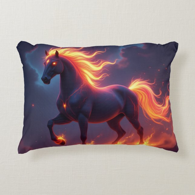 Cojín Decorativo „2026 – Das Jahr des Feuerpferds“ (Anverso)