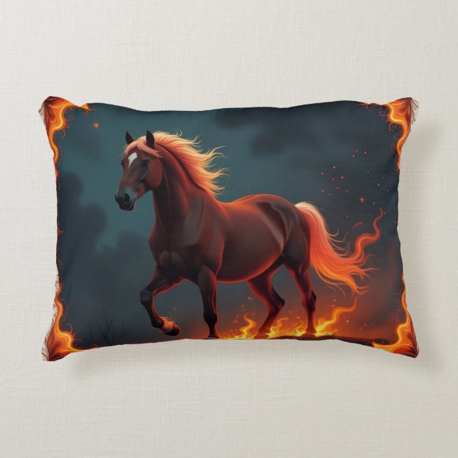 Cojín Decorativo „2026 – Das Jahr des Feuerpferds“8 (Anverso)