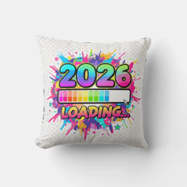 Cojín Decorativo 2026 Loading... Progress Bar Sticker