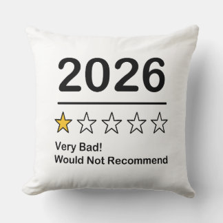 Cojín Decorativo 2026 una calificación de una estrella no recomiend