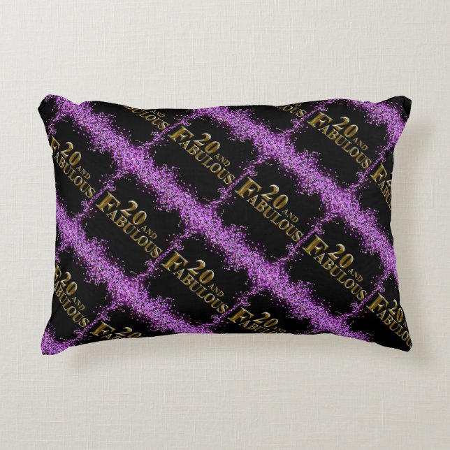 Cojín Decorativo 20.º cumpleaños (Anverso)