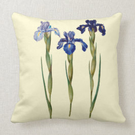 Cojín decorativo 20" del iris de tres púrpuras x