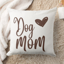 Cojín decorativo 20x20 de Brown Dog Mom