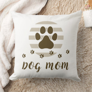 Cojín decorativo 20x20 de la madre del perro marró