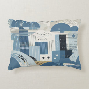 Cojín Decorativo 21 cumpleaños Almond flor crema azul