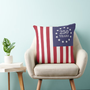 Cojín Decorativo 250º Aniversario América Patriótico USA Independen