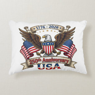 Cojín Decorativo 250 años americano 250 cumpleaños 4 de julio anive