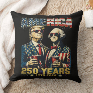Cojín Decorativo 250 años Aniversario de América 250º Trump