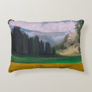 Cojín Decorativo 2.º ilustracion. Arte paisajístico de la pintura a