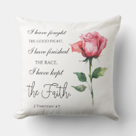 Cojín Decorativo 2 Timothy 4:7 - I have fought the good fight