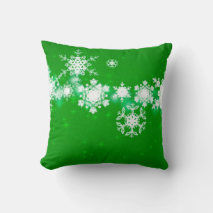 Cojín Decorativo 2d illustration. Snowflakes on background. Holy Ch