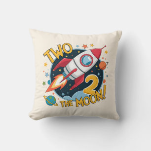 Cojín Decorativo 2do Cumpleaños Dos a la Luna