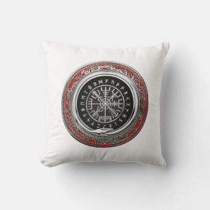 Cojín Decorativo [300] Vegvisir - Viking Silver Magic Runic Compass
