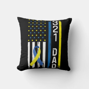 Cojín Decorativo 321 Concienciación sobre el apoyo al síndrome de D