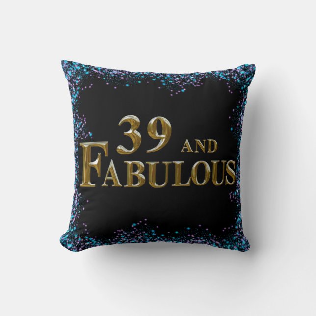 Cojín Decorativo 39 cumpleaños (Anverso)