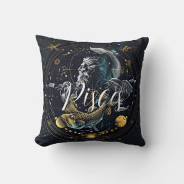 Cojín Decorativo 3.ª gráfica de constelación de Pisces