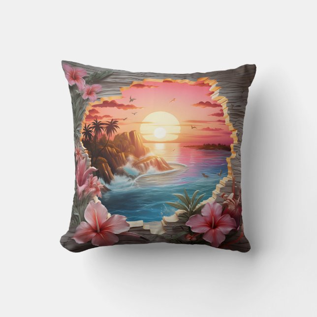 Cojín Decorativo 3D beach cushion (Anverso)