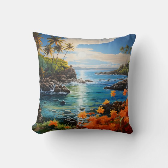 Cojín Decorativo 3D beach cushion (Anverso)