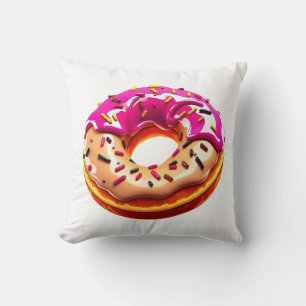 Cojín Decorativo 3D Donut with Pink Frosting