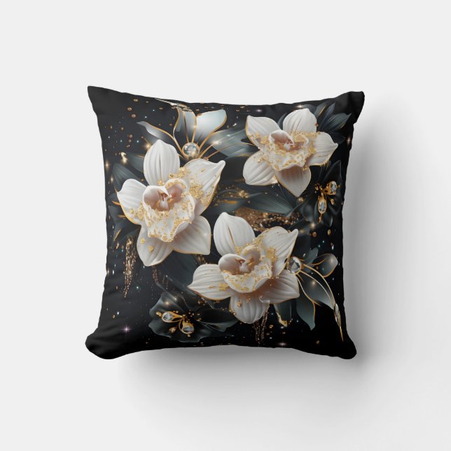 Cojín Decorativo 3D orchid pillow (Anverso)