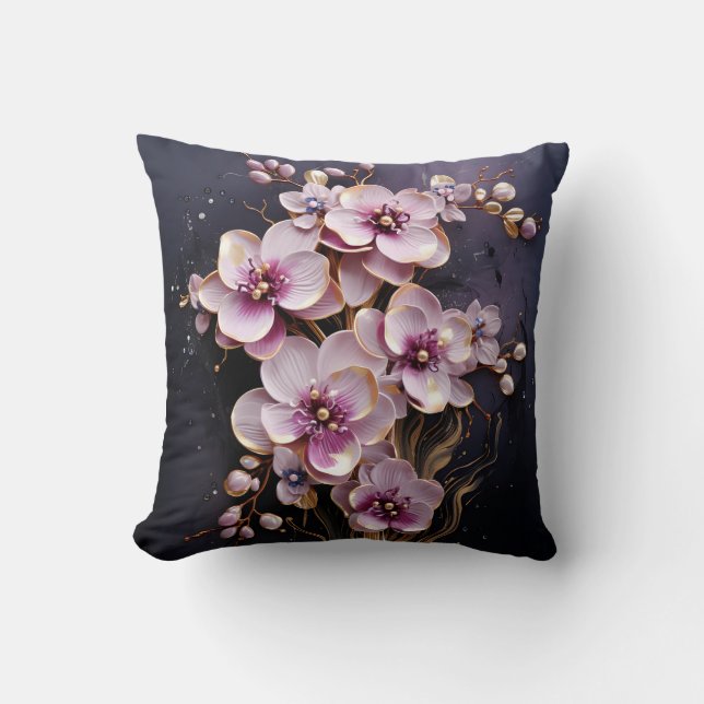 Cojín Decorativo 3D orchid pillow (Anverso)