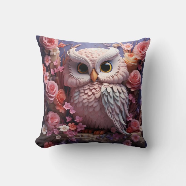Cojín Decorativo 3D owl pillow (Anverso)