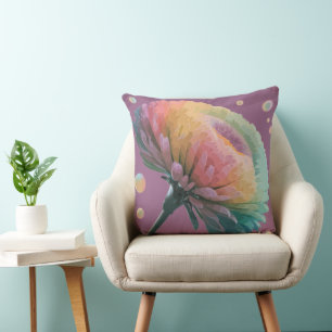 Cojín decorativo 3D Pastel Aster Bloom