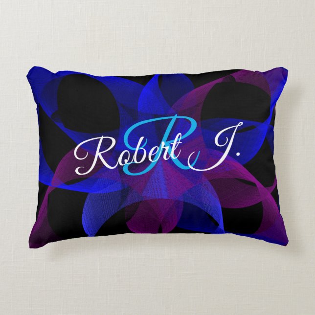 Cojín Decorativo 3D To 2D Geometric Cylinder Ring Accent Pillow (Anverso)