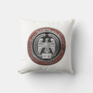 Cojín Decorativo [400] Águila imperial romana plateada