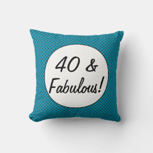 Cojín Decorativo 40 y fabuloso lunares retro