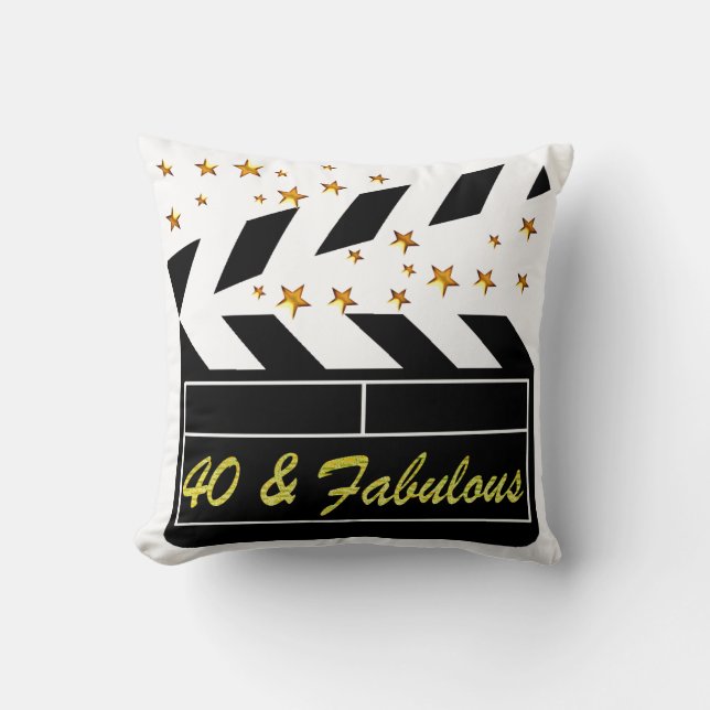 COJÍN DECORATIVO 40 Y FABULOUS PELÍCULA REINA (Anverso)