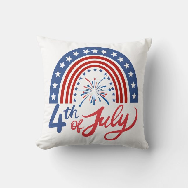 Cojín Decorativo 4 de julio (Anverso)