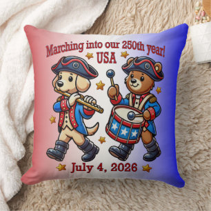 Cojín Decorativo 4 de julio 2014: 250 Aniversario Semiquincentenari