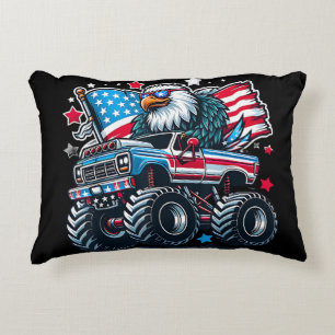 Cojín Decorativo 4 de Julio Patriótico Bandera Americana Águila USA