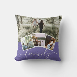 Cojín Decorativo 4 Familia Collage de fotos personalizada