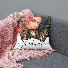 Cojín Decorativo 4 Graduado de Collage de fotos Personalizado