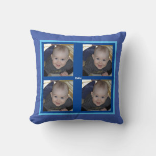 Cojín Decorativo 4 plantilla de fotografía niño niño niño niño niño