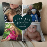 Cojín Decorativo 4 Regalos de Abuelo de Collage de fotos Familia Pe<br><div class="desc">4 Regalos de Abuelo de Collage de fotos Familia Personalizada</div>
