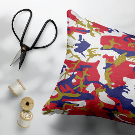 Cojín Decorativo 4th of July, Independence day, Camouflage Gold