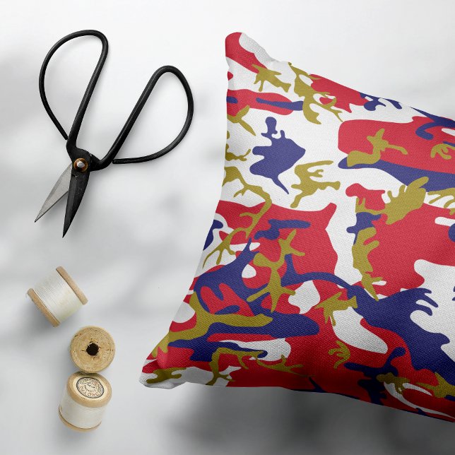 Cojín Decorativo 4th of July, Independence day, Camouflage Gold (Subido por el creador)