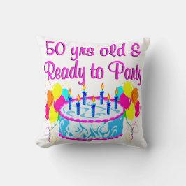 COJÍN DECORATIVO 50.ª FIESTA DIVA