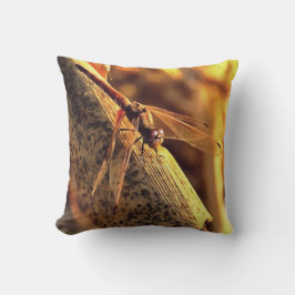 Cojín Decorativo 534424932Elegante Red Darter Dragonfly Insect Art